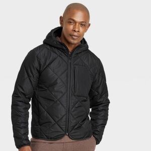 Men’s Lightweight Packable Puffer Winter Hooded  Quilted Jacket All In Motion